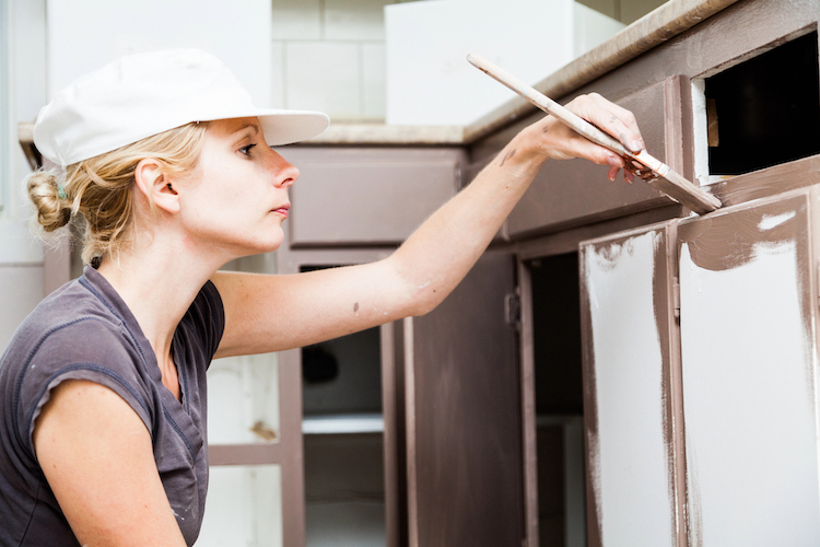 Preparing your cabinets for paint is crucial