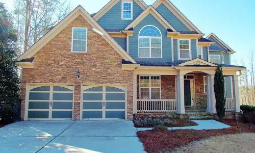 Before and after exterior painting transformation