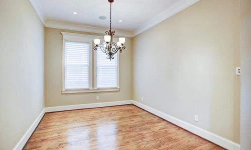 Interior paint transformation showing updated wall colors