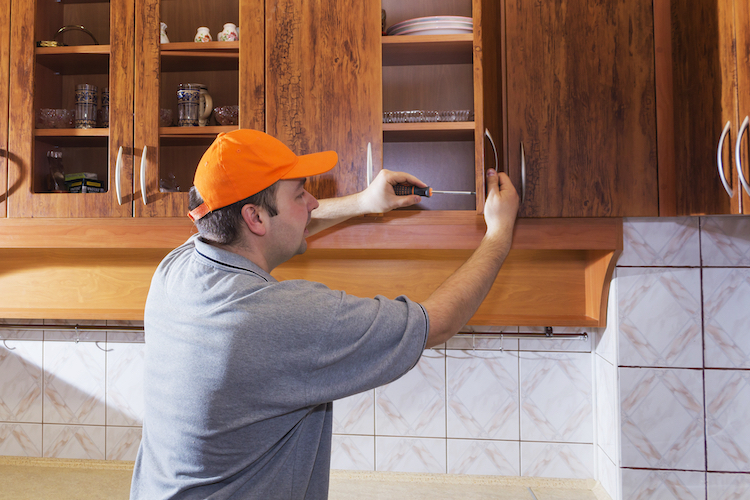 Preparing your cabinets for paint is crucial