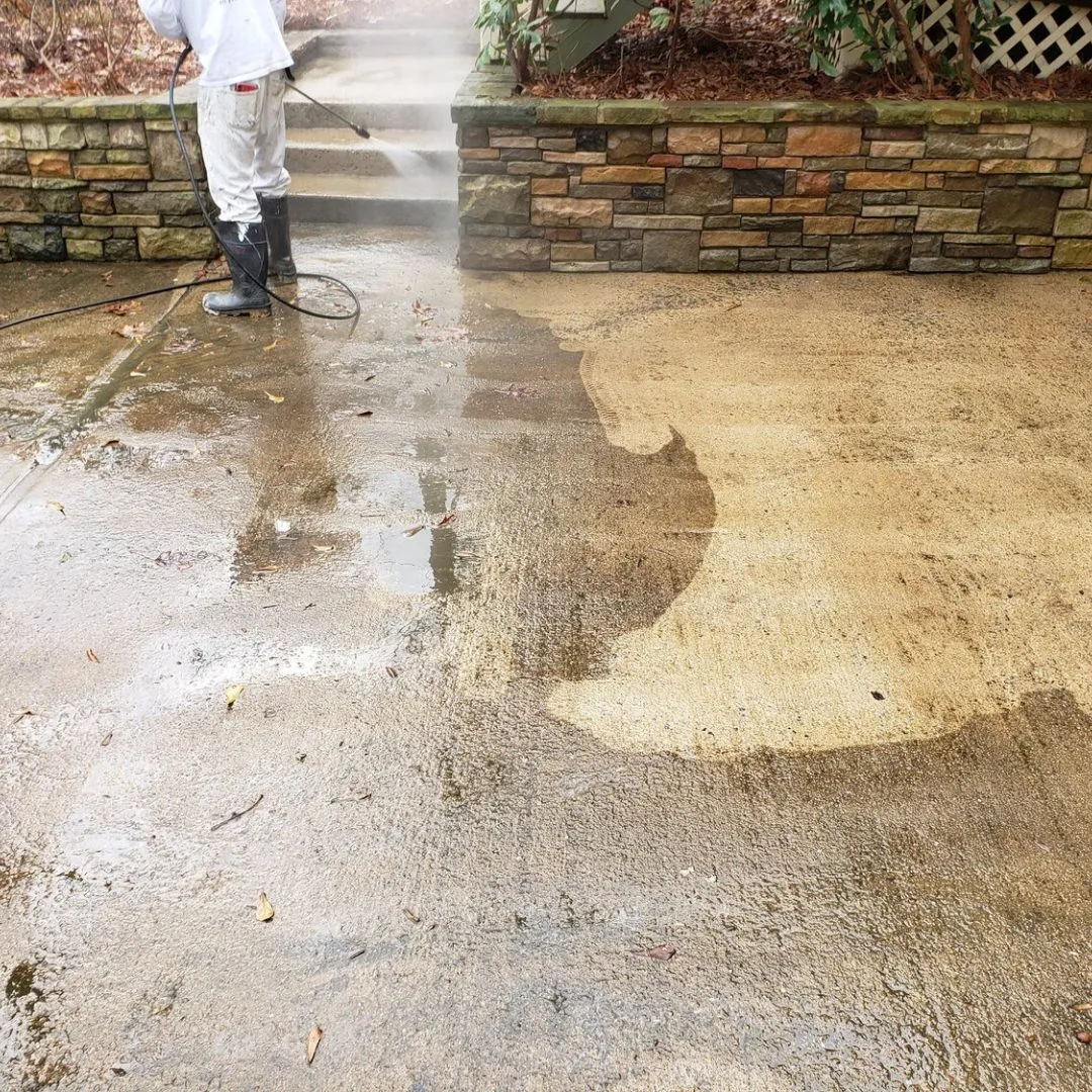 Pressure washing