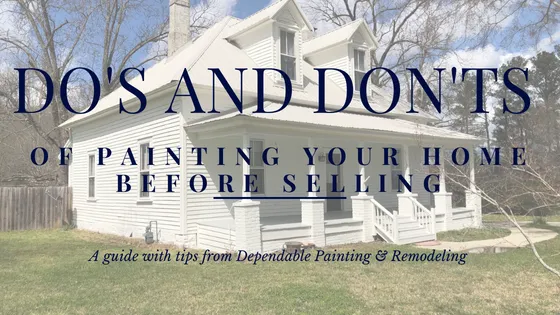 dos and donts of painting your home before selling